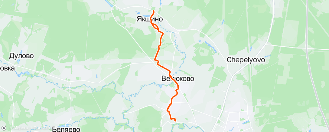 Mappa dell'attività ⛅ Утренний велозаезд