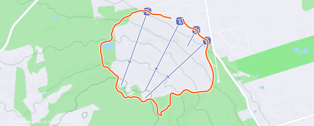 Map of the activity, Morning Walk