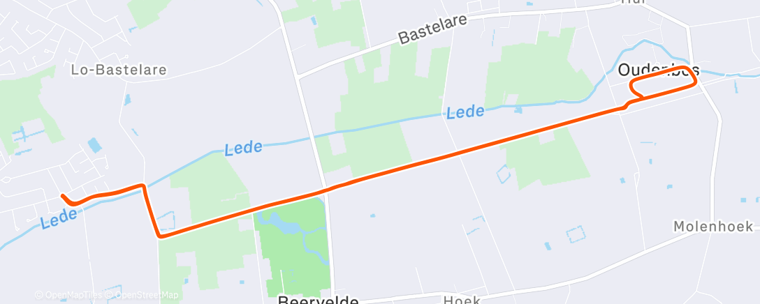 Map of the activity, Elliptigo