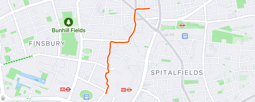 Map of the activity, Run commuting