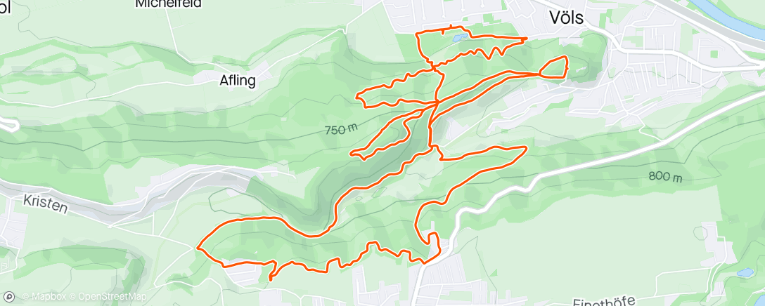 Map of the activity, Home Trail 13.5km