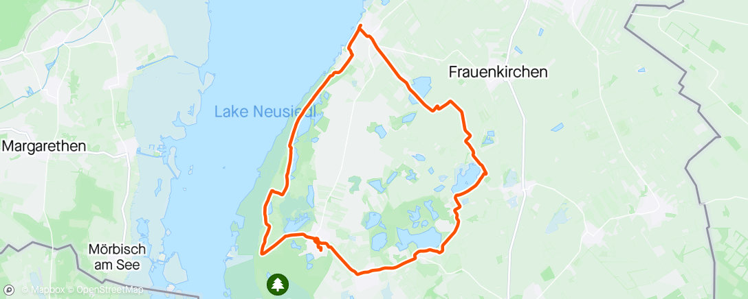 Map of the activity, Neusiedlersee Runde mit Freunden
