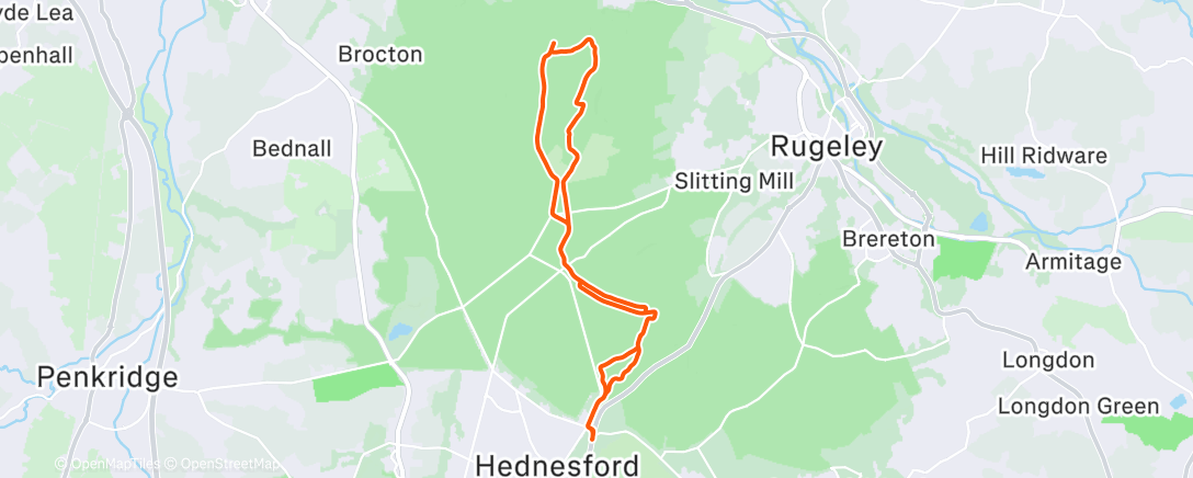 Map of the activity, Morning Ride