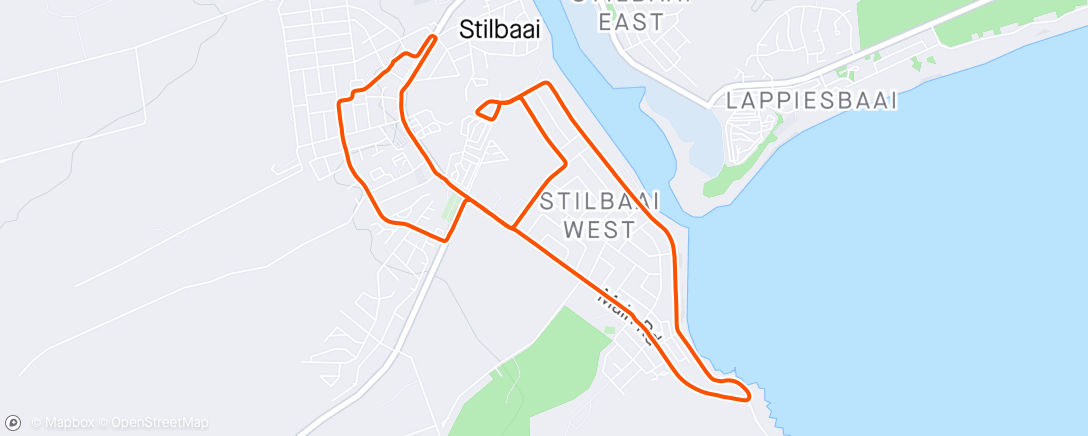 Map of the activity, Morning Run