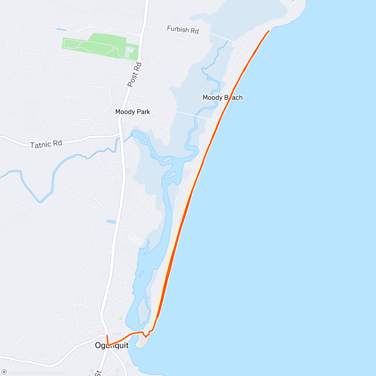 Map of the activity, Afternoon Walk