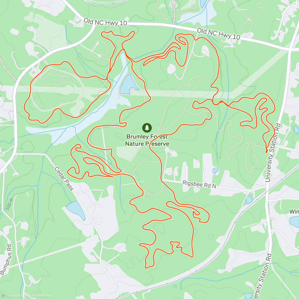 Map of the activity, Nice day