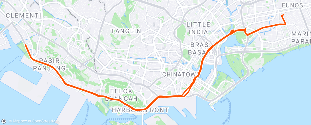 Map of the activity, ☁ Evening Ride