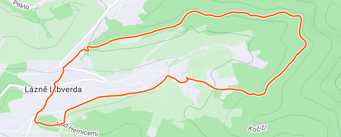 Карта физической активности (Evening Run)