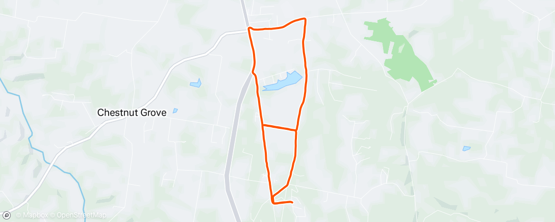 Map of the activity, Morning Run