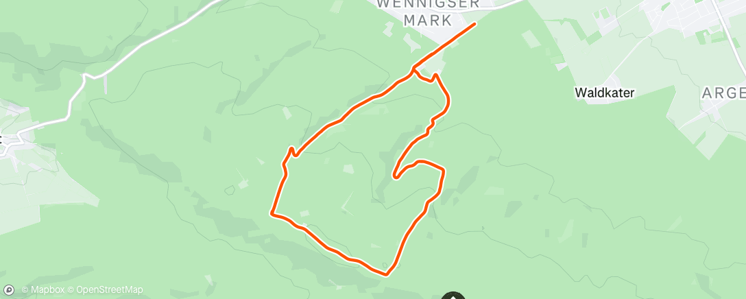 Map of the activity, Lauf am Nachmittag