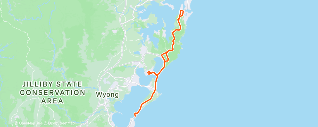 Map of the activity, Morning Ride