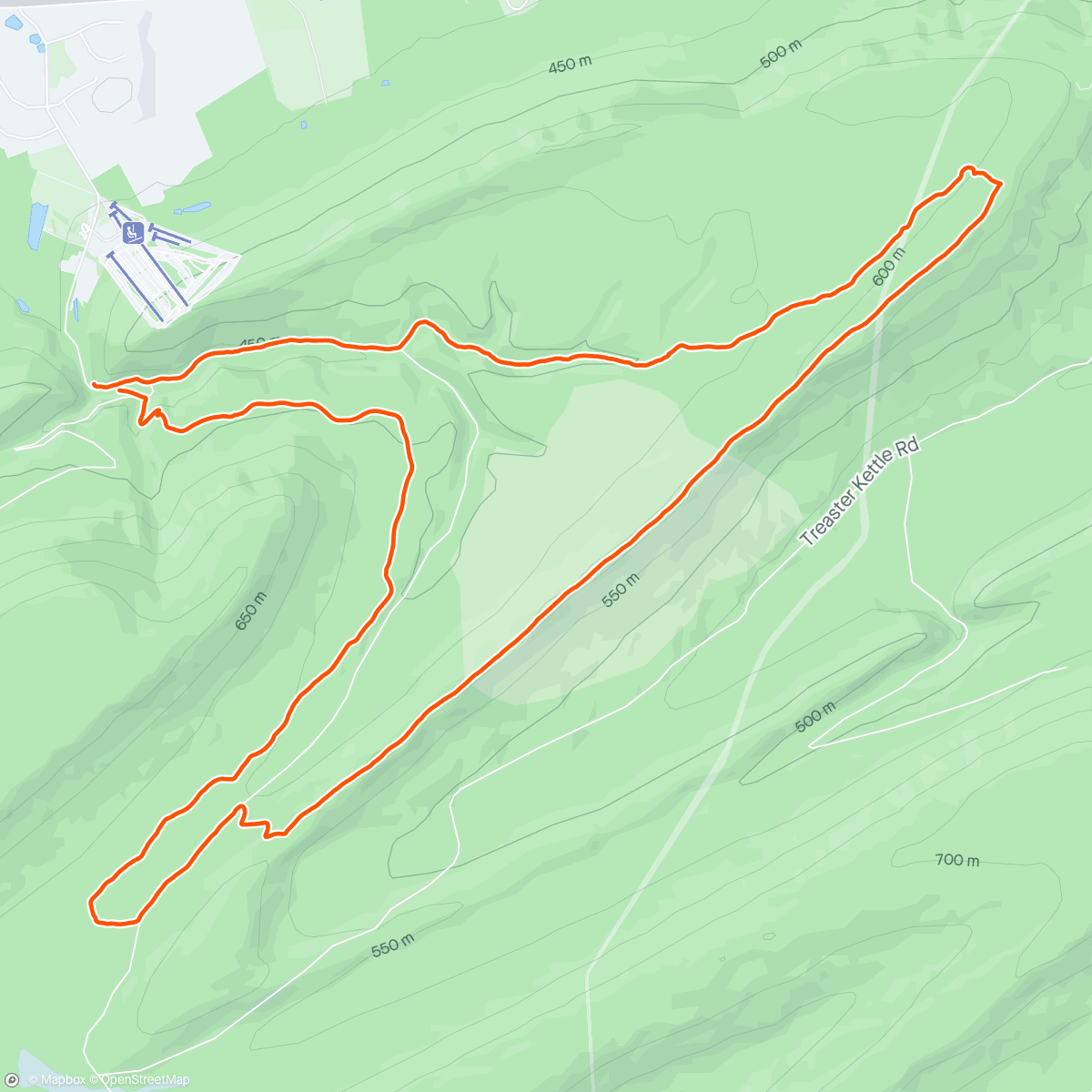 Map of the activity, WNL Group Ride