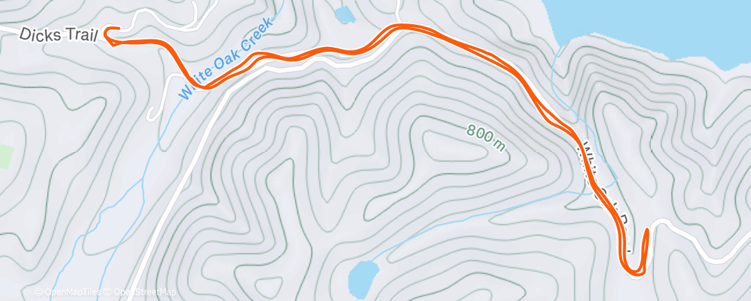 Map of the activity, Morning Walk