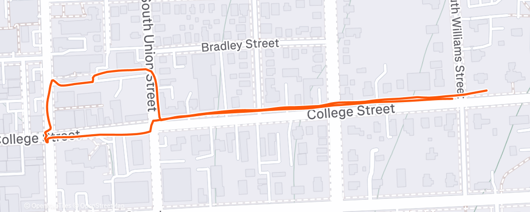 Map of the activity, Lunch Walk
