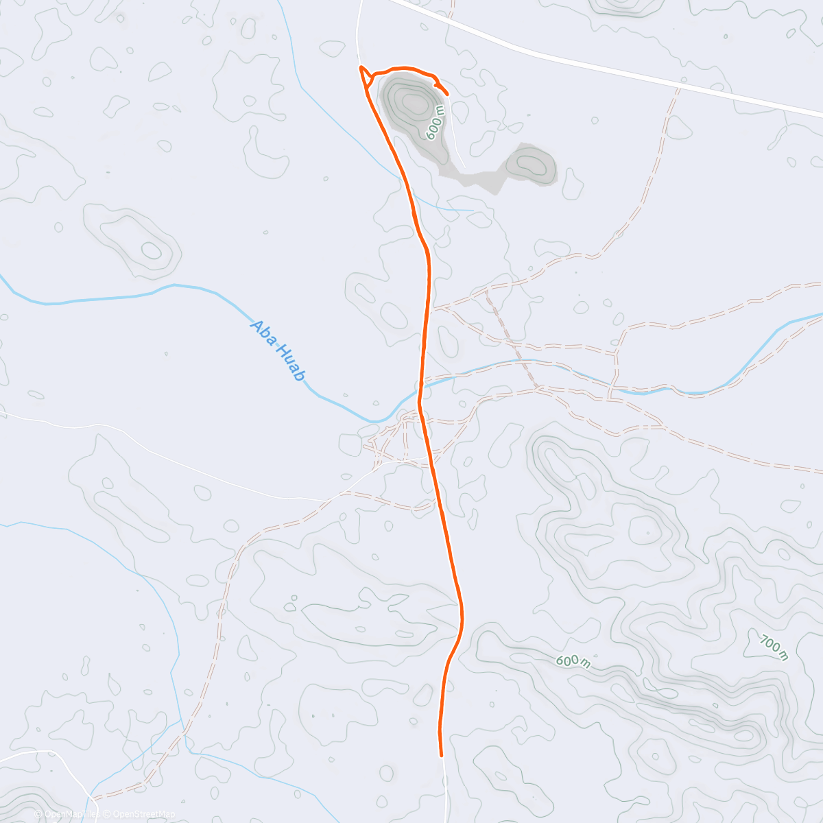 Map of the activity, Morning Run