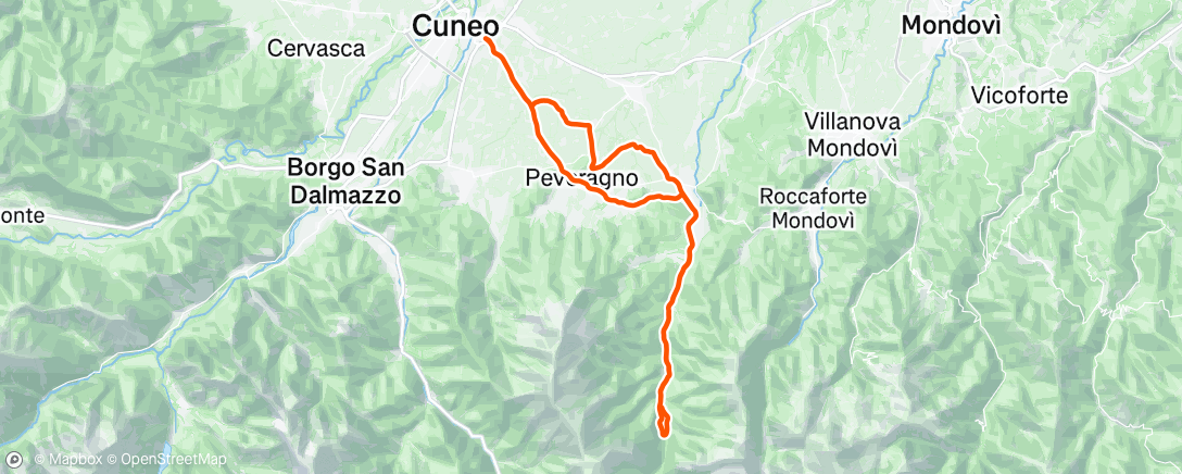 Map of the activity, Morning Ride