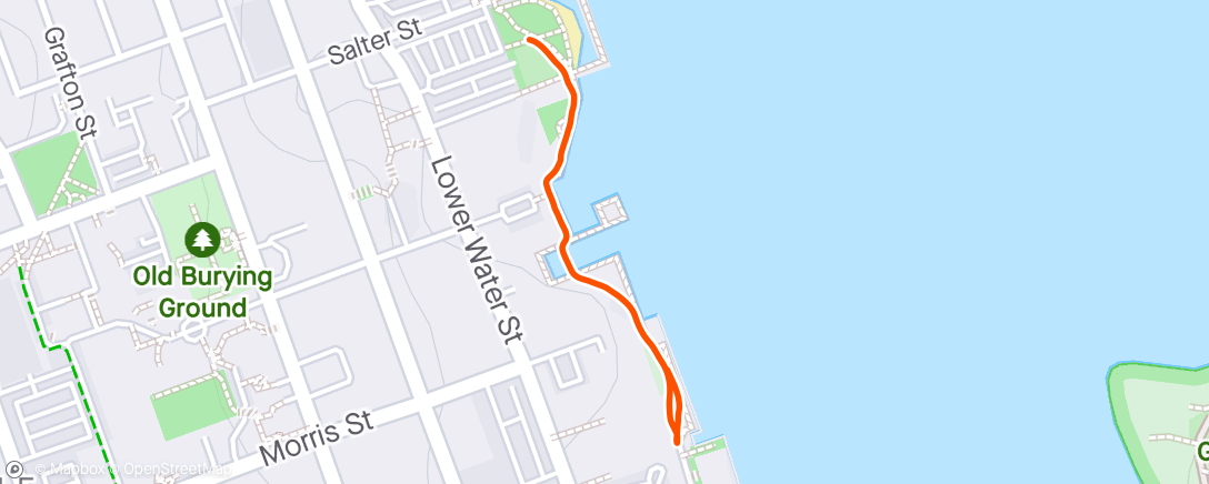 Map of the activity, Afternoon Walk