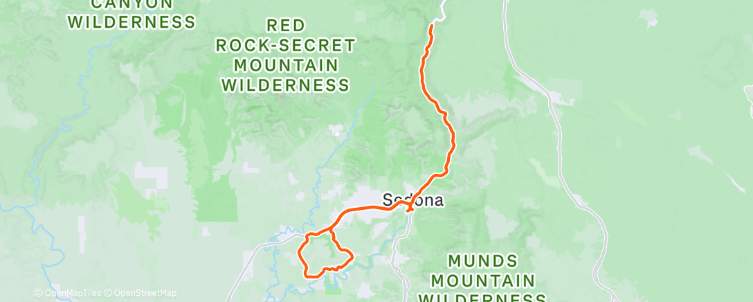 Map of the activity, Afternoon Ride