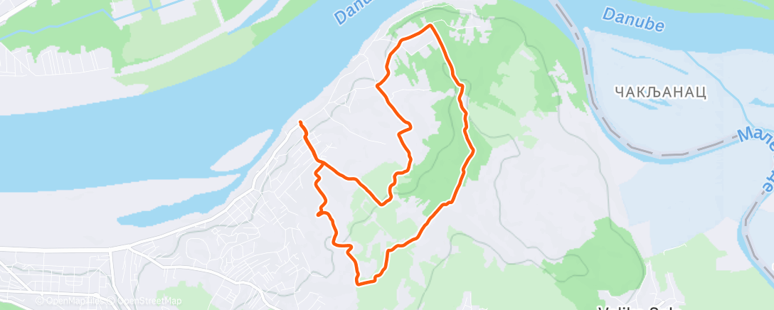 Map of the activity, Lunch Run