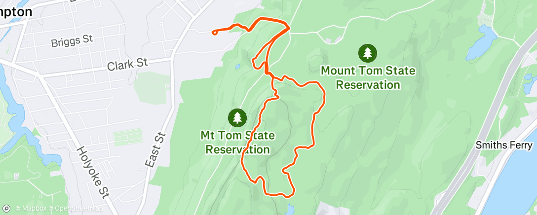 Map of the activity, Morning Trail Run