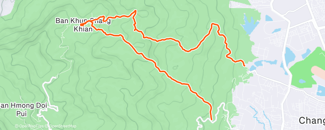 Map of the activity, Cherry Blossom Christmas Run