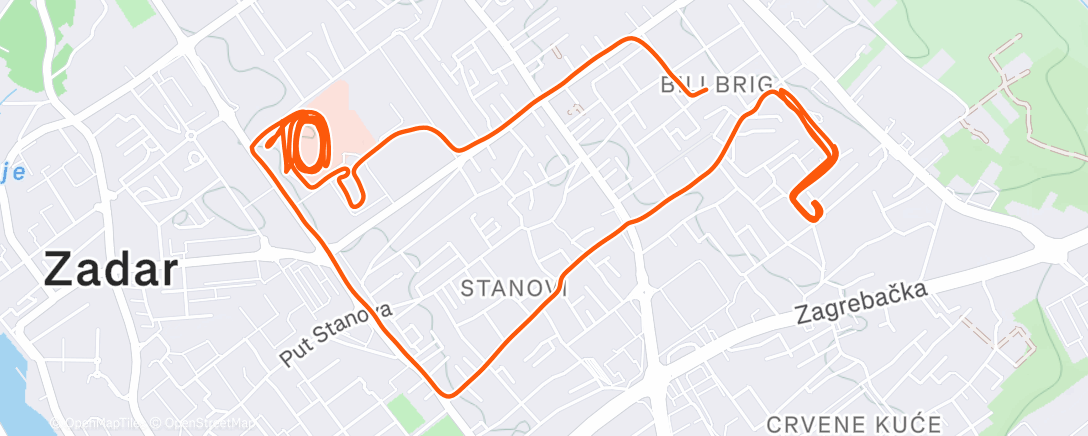 Карта физической активности (Morning Run)