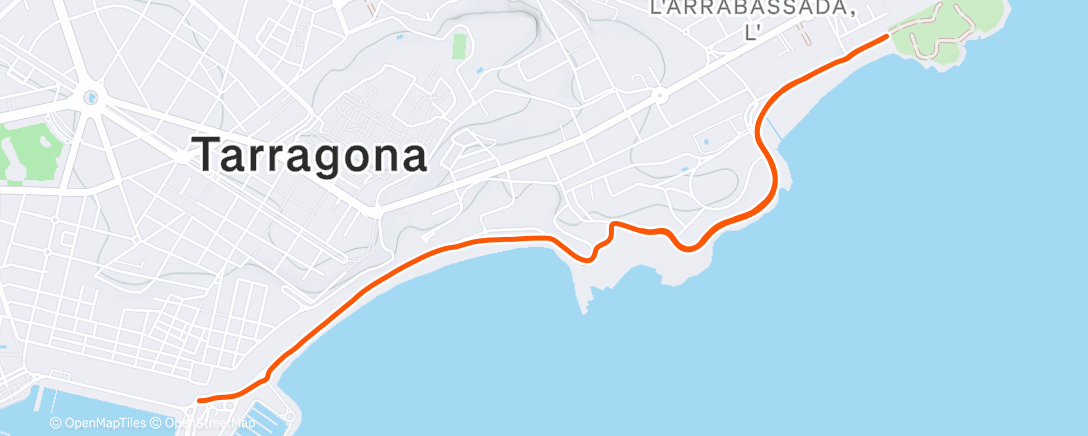 Map of the activity, Caminata a la hora del almuerzo