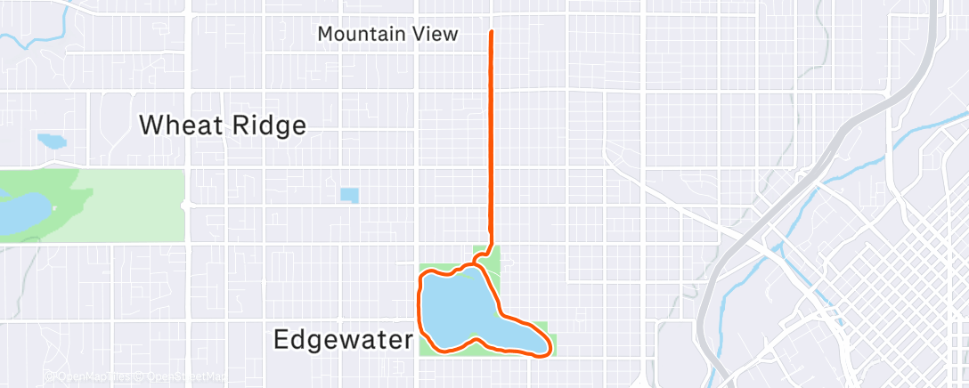 Map of the activity, Morning Run