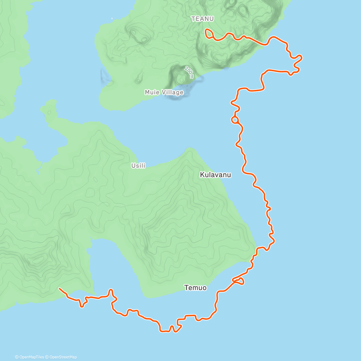 Карта физической активности (Tempus/Coast)