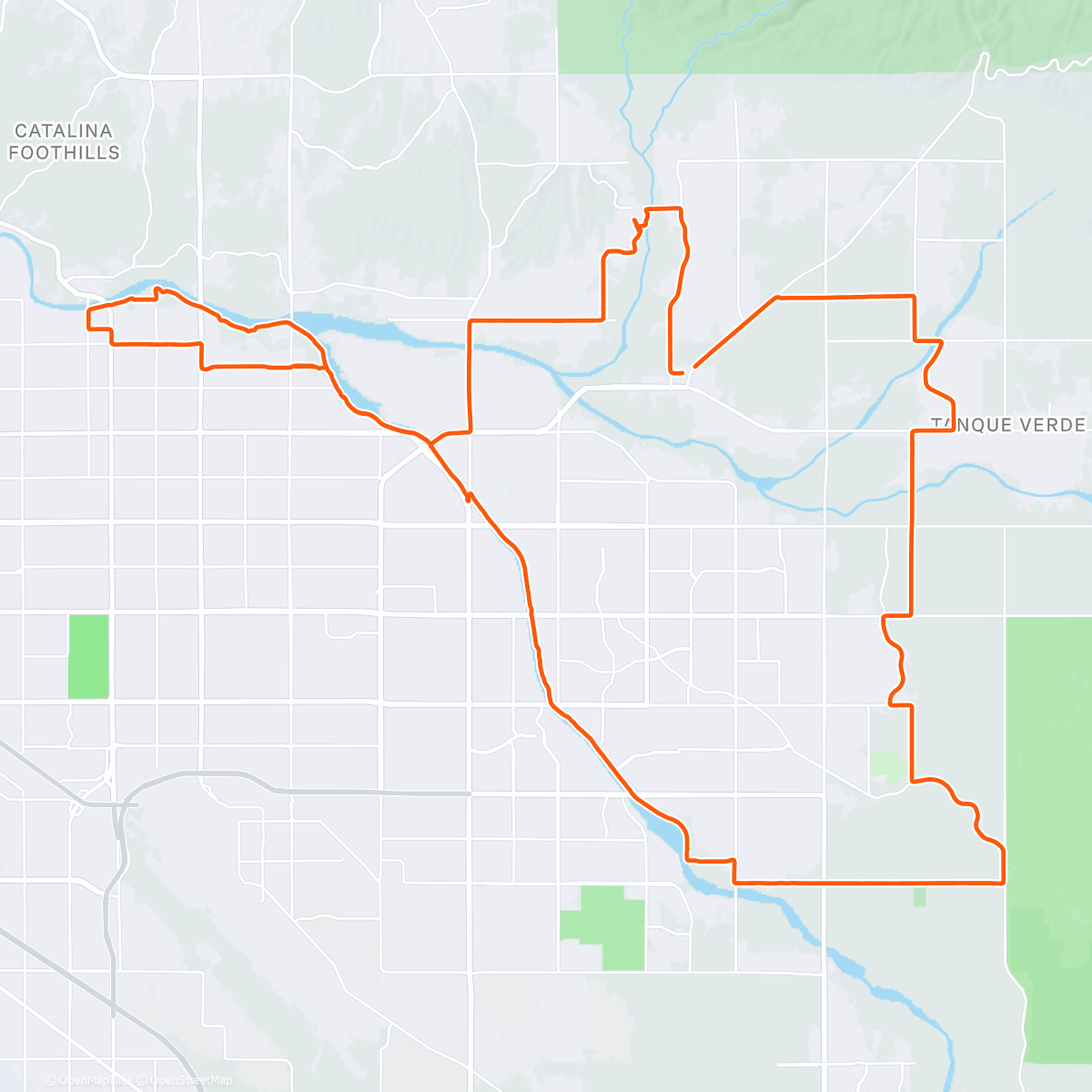 Map of the activity, Morning Ride