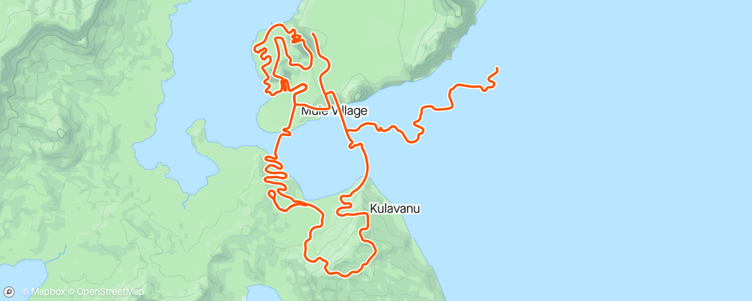 Map of the activity, Zwift - FRC intervals in Watopia
