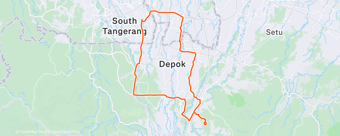 Map of the activity, Morning Ride