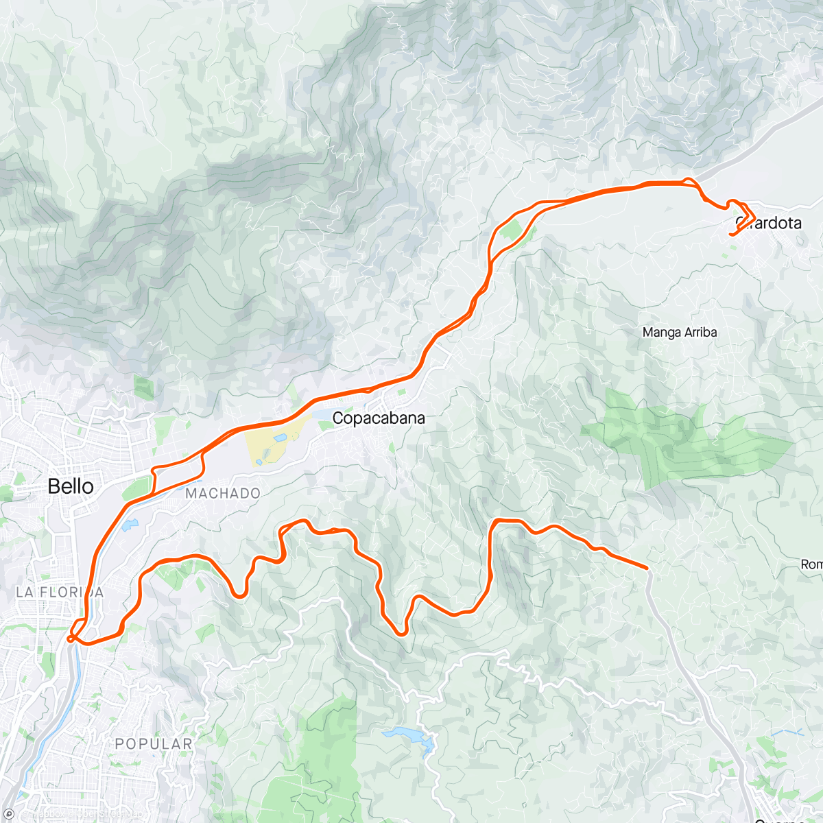Map of the activity, Alto de la virgen 🙏🏼🚵🏻‍♂️