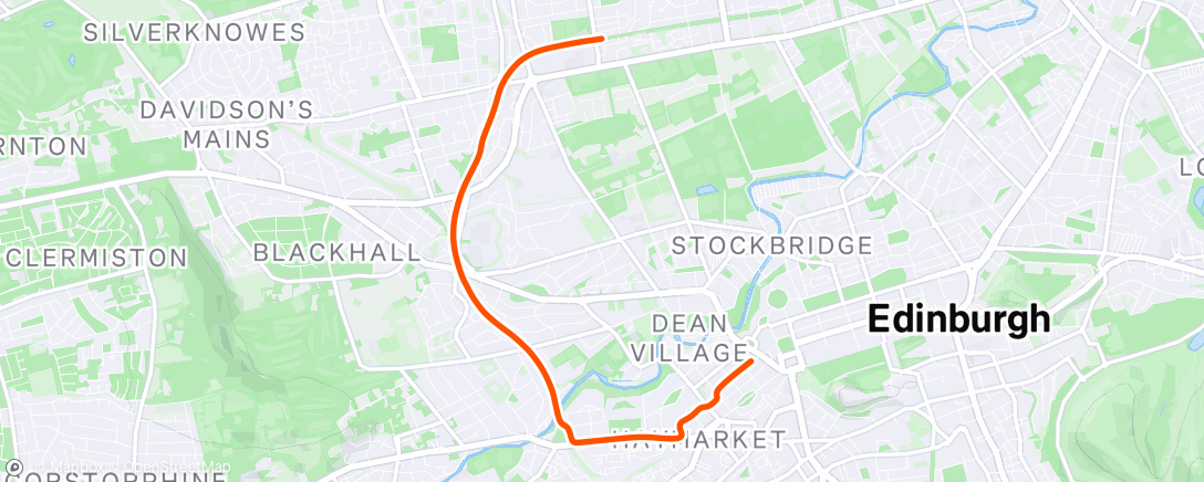 Map of the activity, Morning Ride