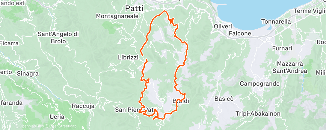Map of the activity, Morning Ride