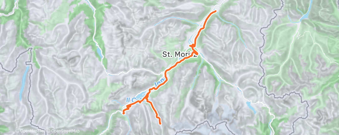 Map of the activity, Petite traversée de l’Engadine ☀️