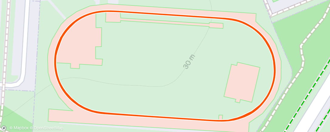 Map of the activity, AL interval training