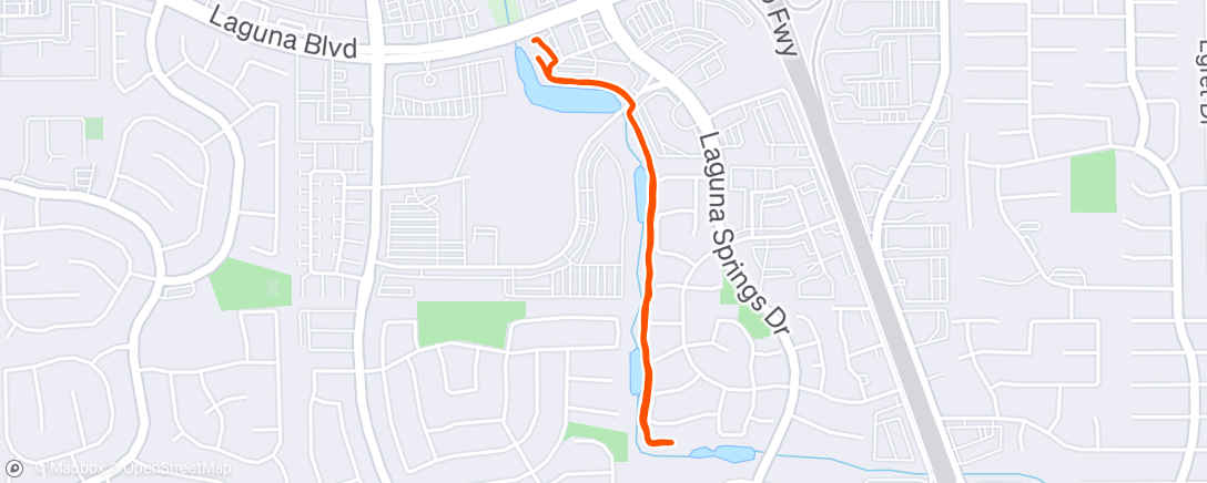 Map of the activity, Morning Walk