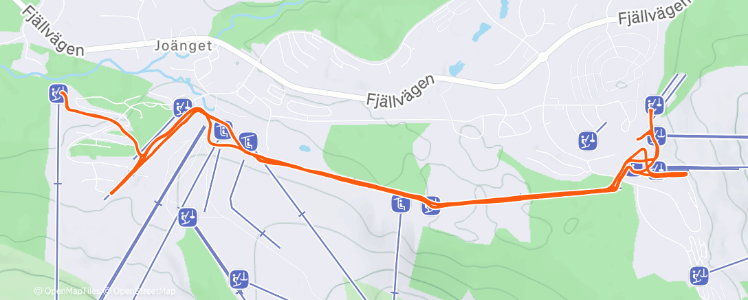 Map of the activity, Sesongens første skøytetur