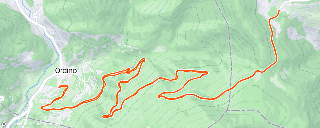 Map of the activity, Afternoon Ride