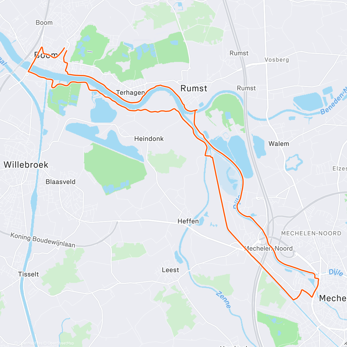 Карта физической активности (Tis the season of 1hr rides and de training)