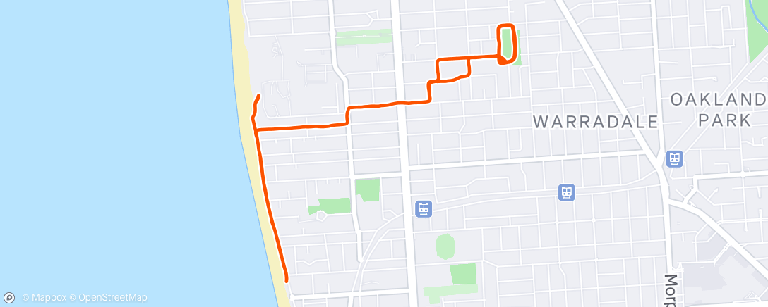 Карта физической активности (Afternoon Run)