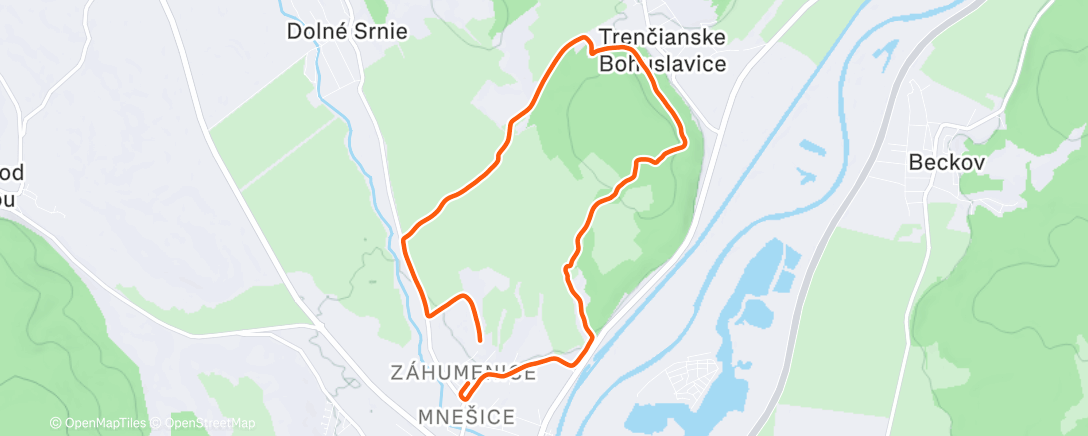 Карта физической активности (Turecky Vrch Run)