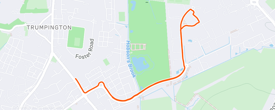 Карта физической активности (Evening Run)