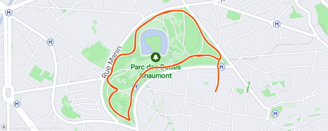 Kaart van de activiteit “Evening Run”