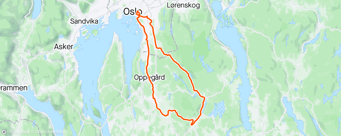 Map of the activity, Solo Glasurbolle Ride