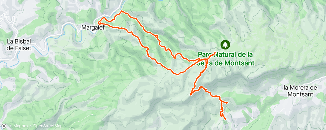 Map of the activity, La cogulla