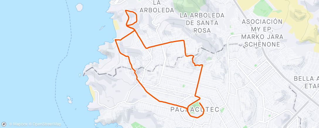 Karte der Aktivität „El Reto del Gorila 16Km 🏃🏃🏃🗻🗻🗻(TrailRunning)y no 14.87km como indica el strava😁”
