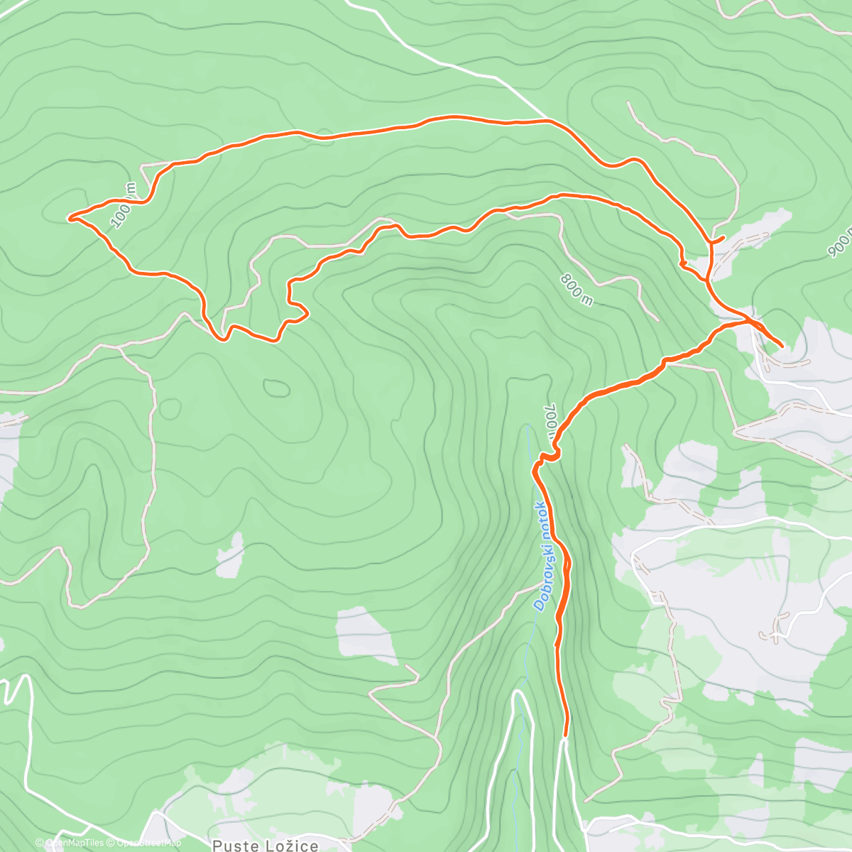 Map of the activity, Bohor wanderings