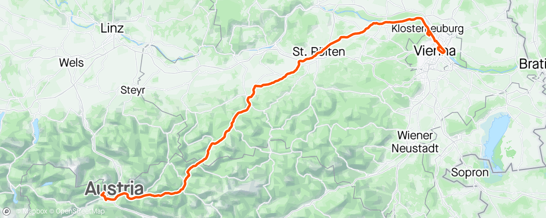 Map of the activity, Unknown Race: start to CP1
